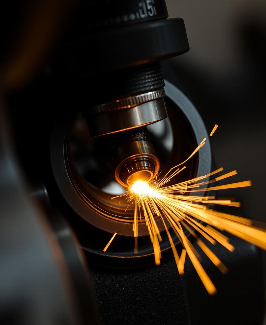 Lens edging in progress