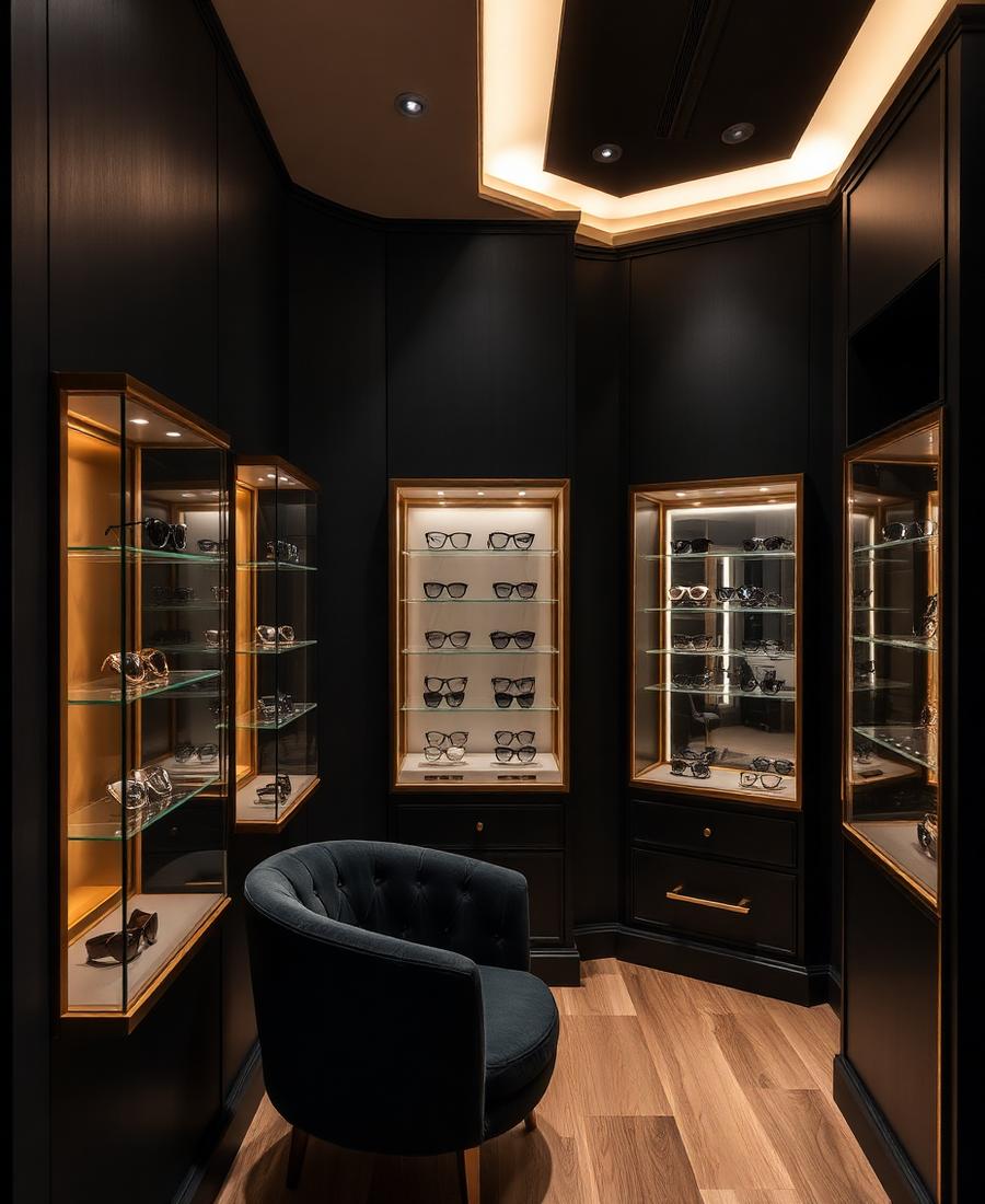 Private fitting boutique interior